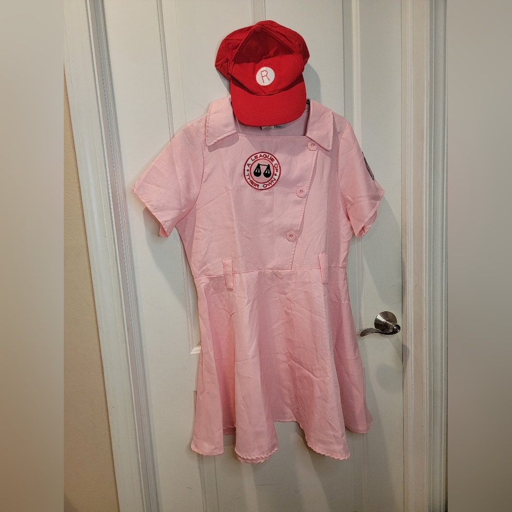 League of their Own Baseball Dress Uniform Costume Cosplay Halloween Size 1X